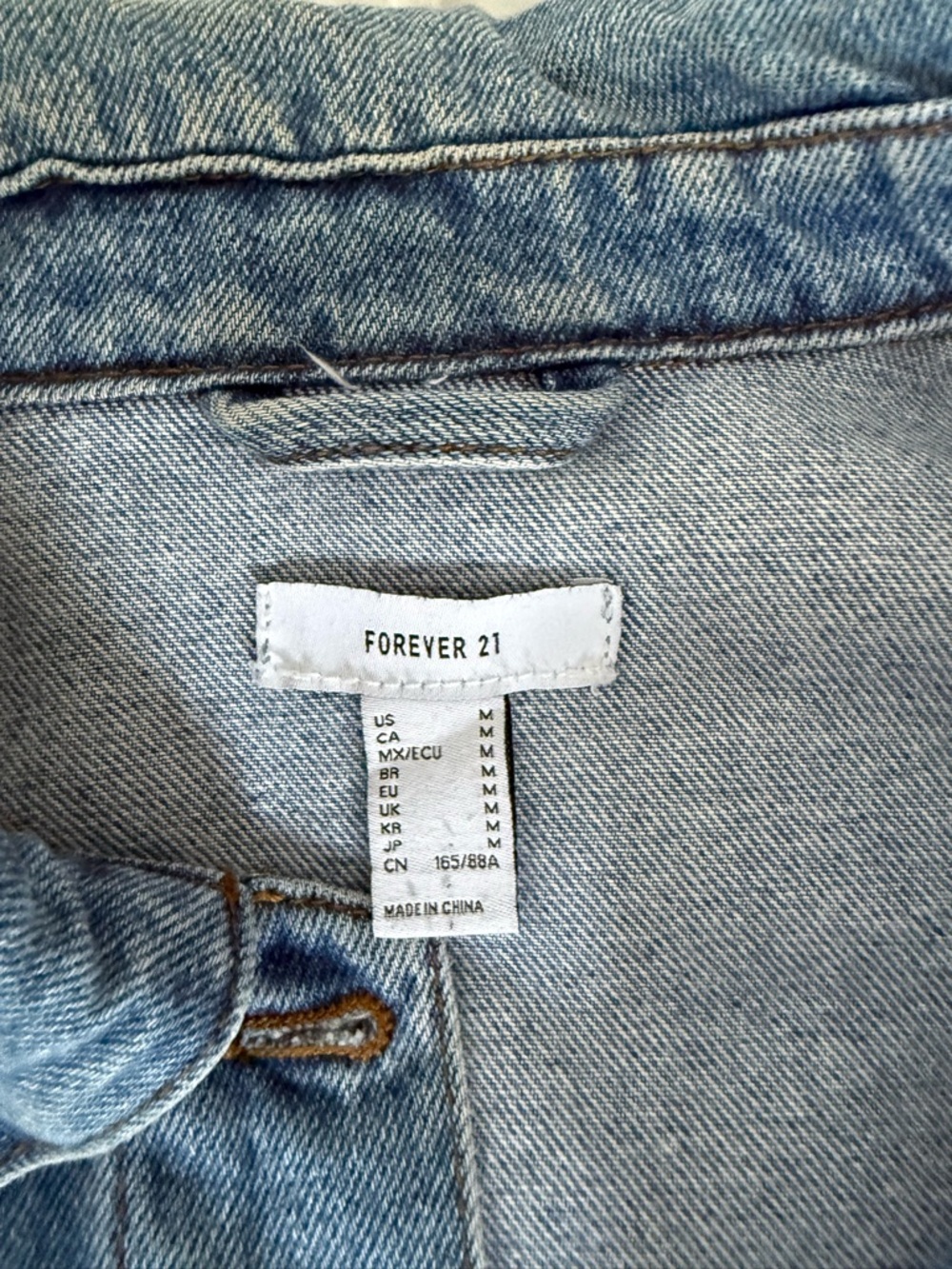 Forever 21 Light Blue Denim Jacket - Picture 3 of 4